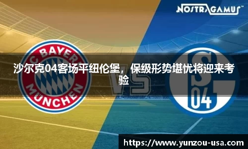 沙尔克04客场平纽伦堡，保级形势堪忧将迎来考验